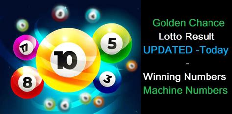 golden chance lotto result today morning dew live